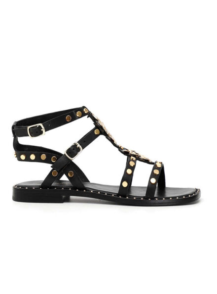 SANDALI BASSI CON BORCHIE