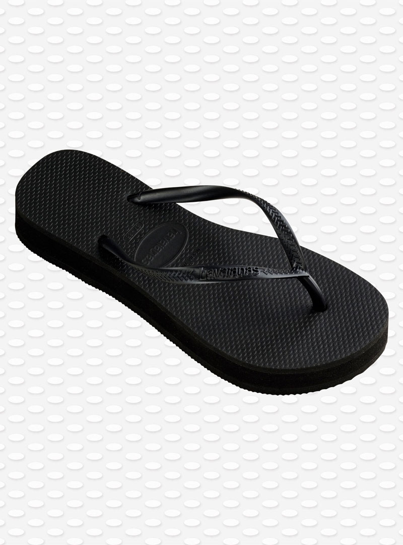 4144537 COL. 0090 BLACK HAVAIANAS FLATFORM