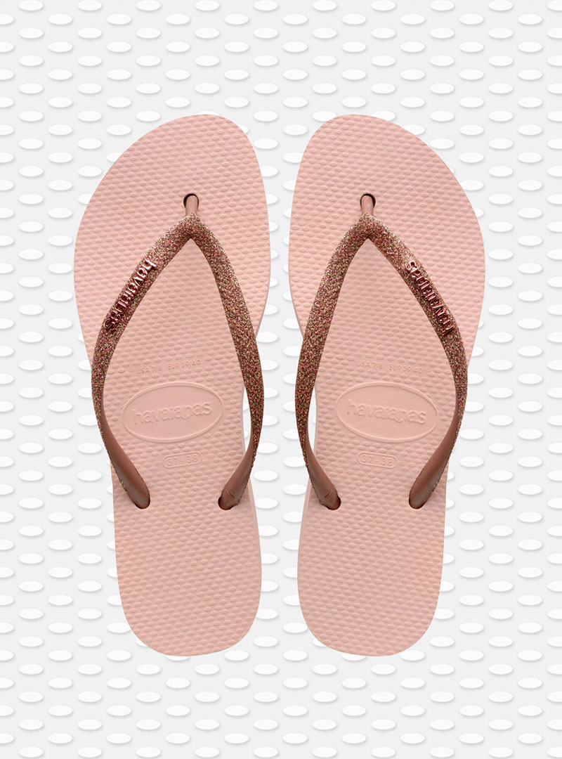 4144764 COL. 0076 BALLET ROSE HAVAIANAS FLATFORM GLITTER