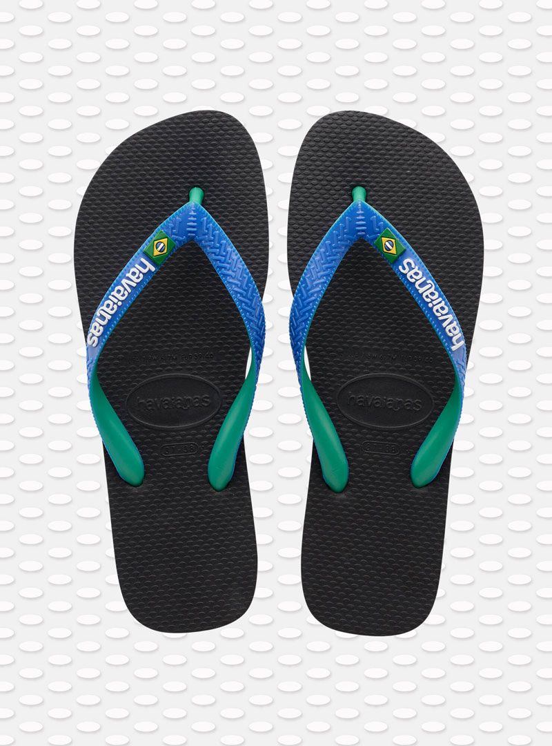 4123206 COL. 3768 BLACK/BLUE STAR HAVAIANAS BRASIL MIX
